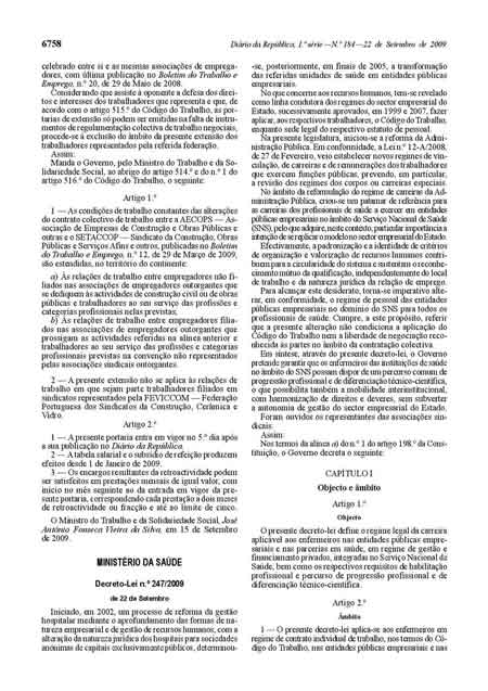 Decreto Lei 247/2009